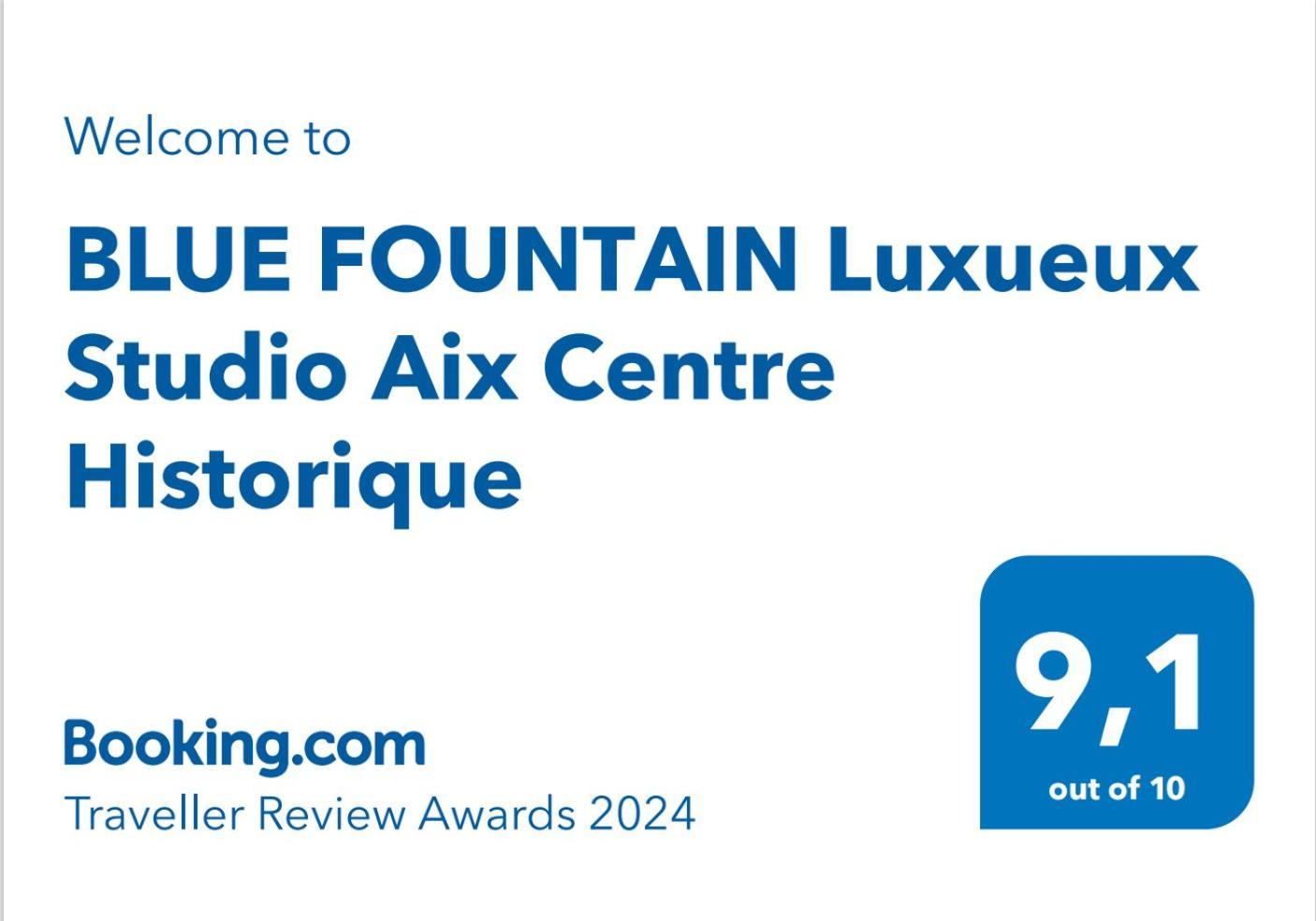 Blue Fountain Luxueux Studio Aix Centre Historique -Wifi-Smart Tv- Aix-en-Provence Exteriör bild